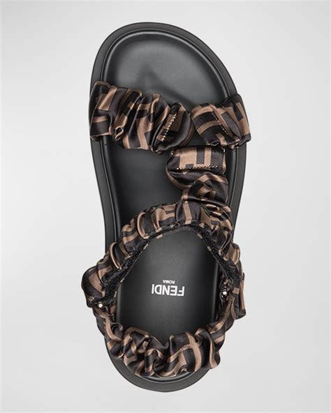 fendi ruched sandals